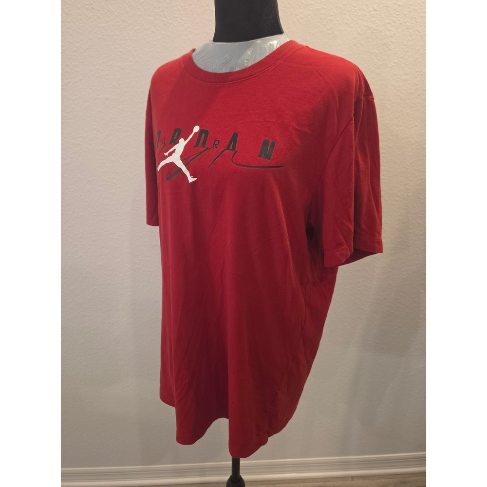 Jordan Mens Dri-FIT Graphic T-Shirt Red Jumpman Logo CI0052-687 Size Large